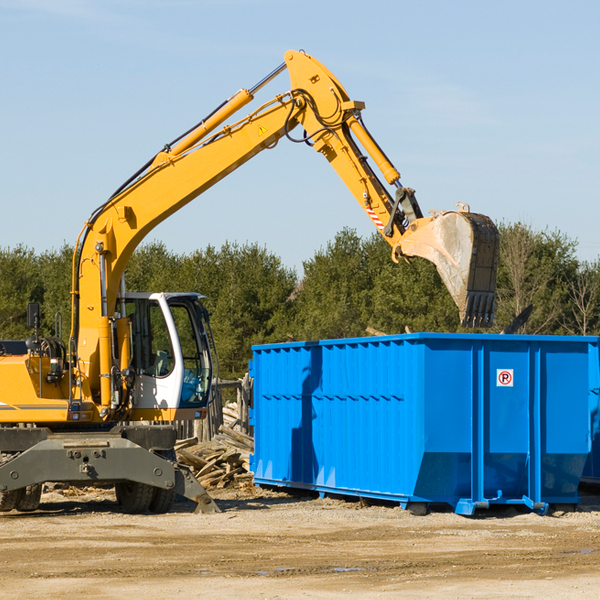 what size residential dumpster rentals are available in Mclean Texas